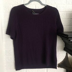 Purple short sleeve top